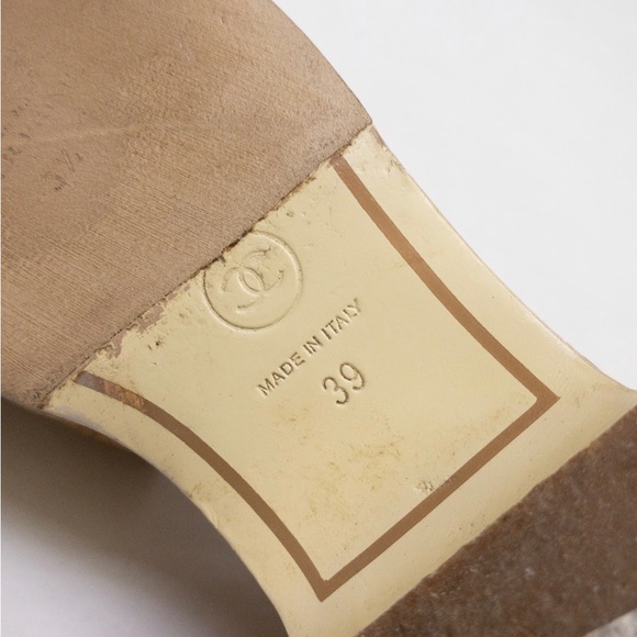 Chanel Cork Platform Sandals. Size 39. - Picture 11 of 15